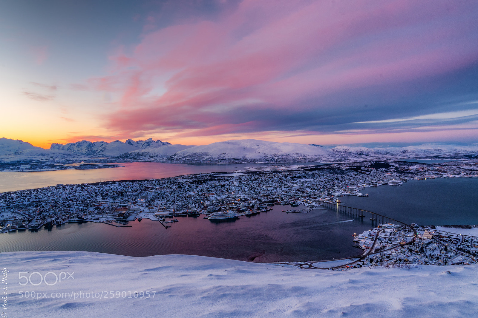 Nikon D500 sample photo. Pink skies of tromsø photography
