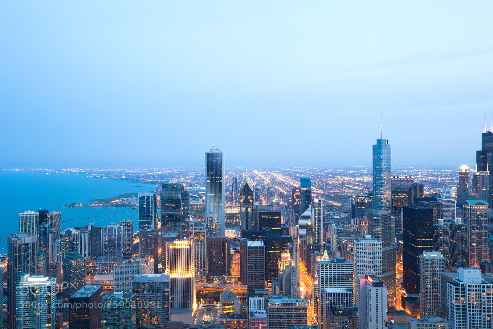 Canon EOS 5D Mark II sample photo. Elevated view of downtown photography