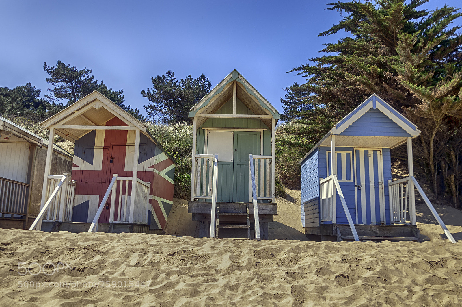 Nikon D300 sample photo. Wells beach huts photography