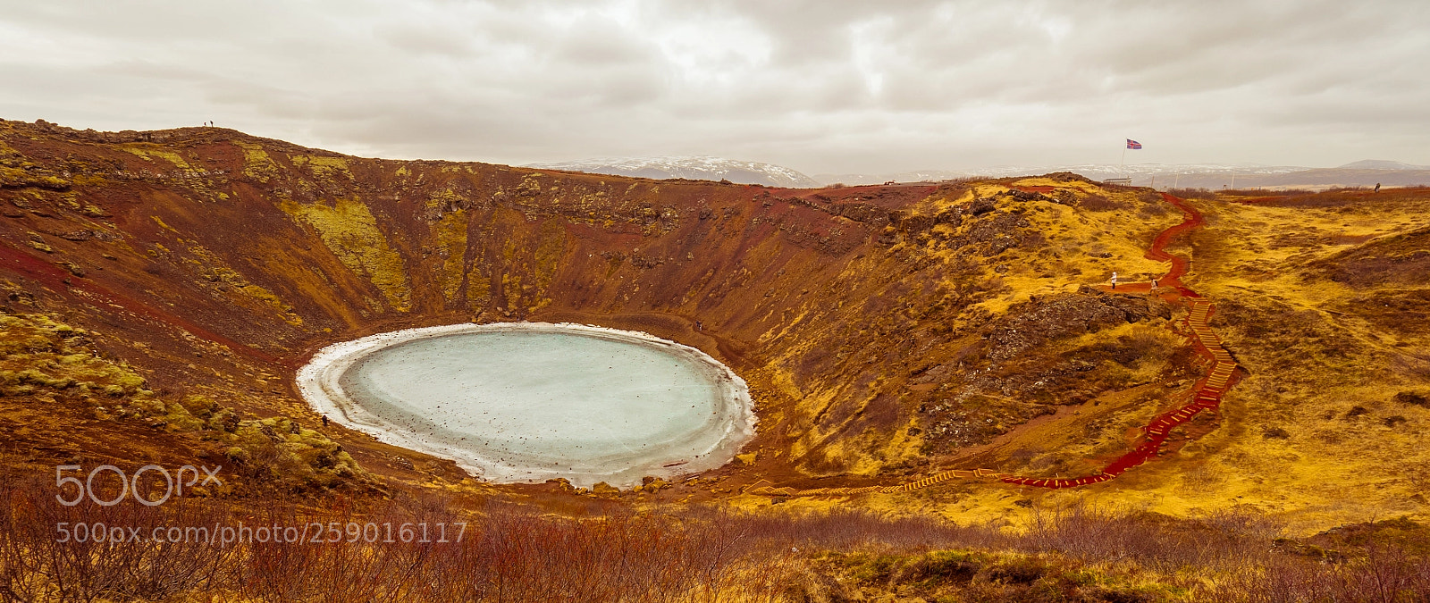 Olympus OM-D E-M5 II sample photo. Keyrid crator, iceland photography
