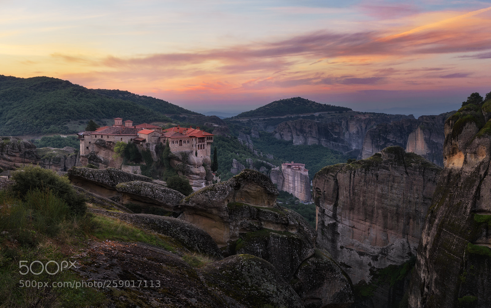 Nikon D610 sample photo. Meteora sunrise photography