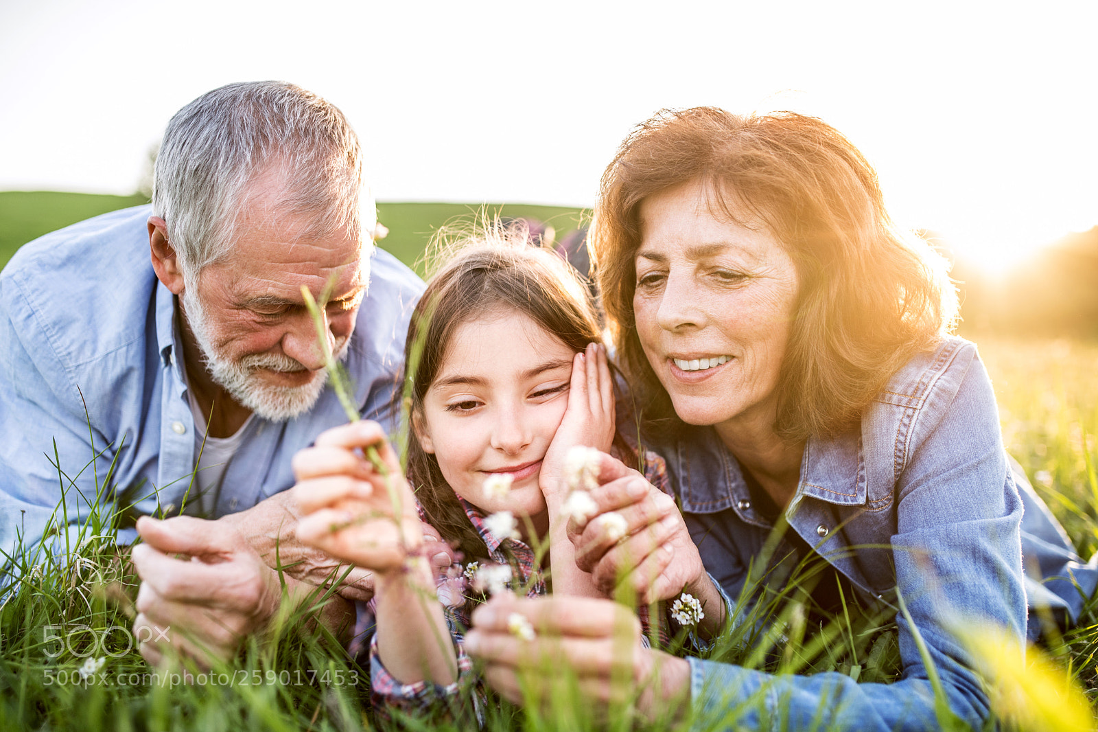 Nikon D5 sample photo. Senior couple with grandaughter photography