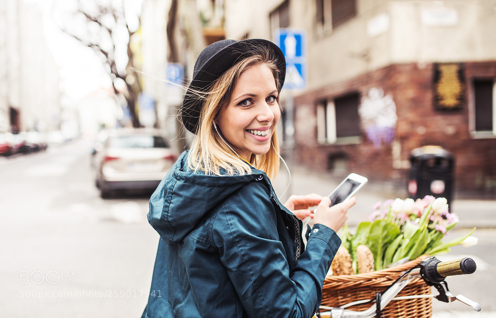 Nikon D5 sample photo. Young woman with bicycle photography