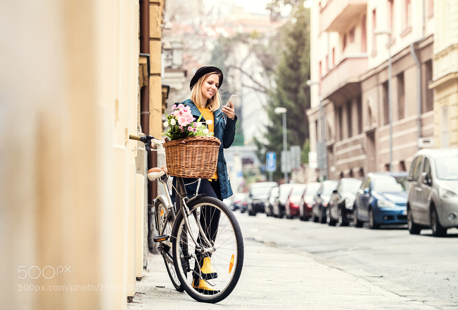 Nikon D5 sample photo. Young woman with bicycle photography