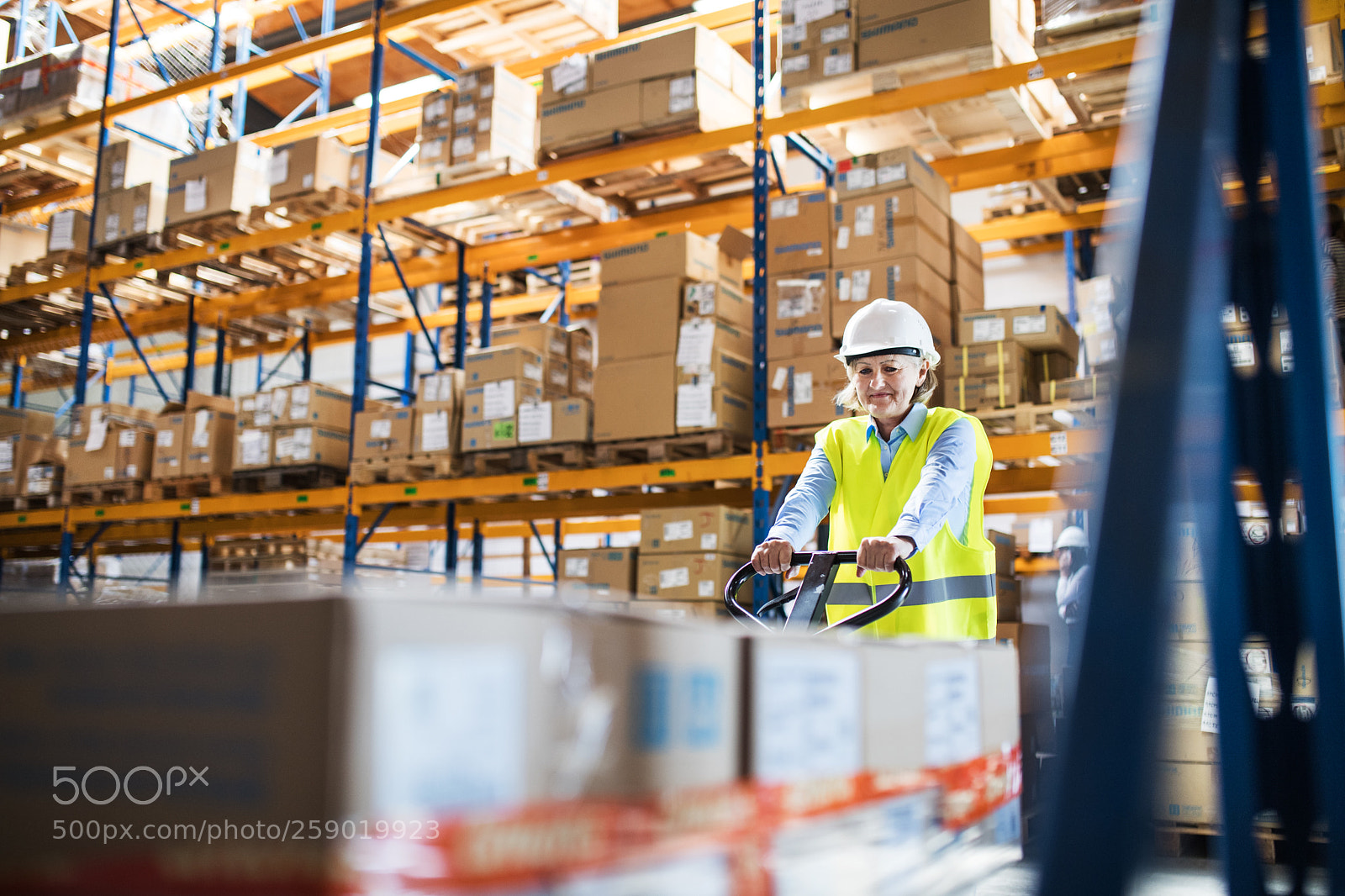 Nikon D5 sample photo. A senior woman warehouse photography