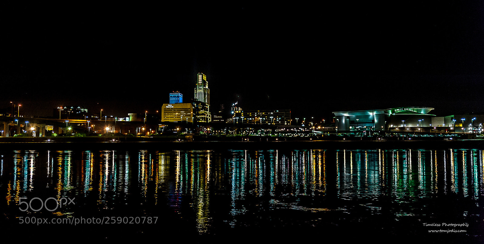 Nikon D700 sample photo. Omaha skyline photography