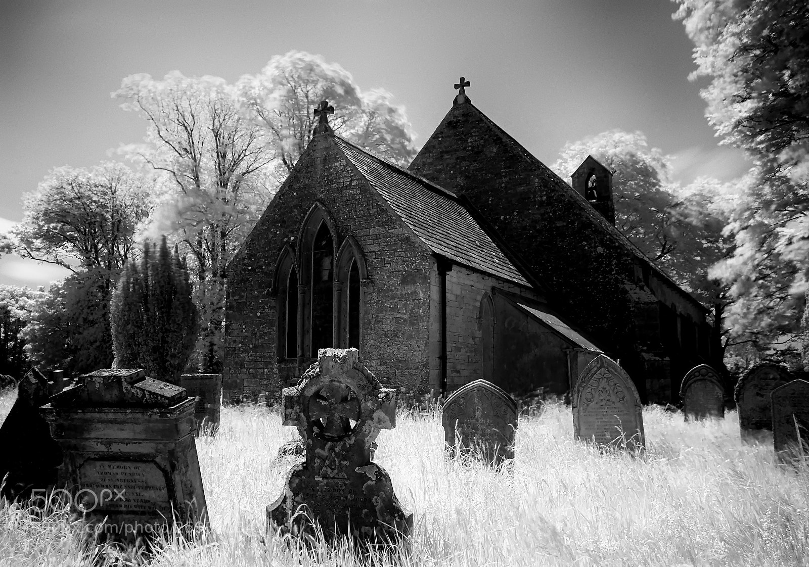 Nikon D200 sample photo. St pauls mono infared photography