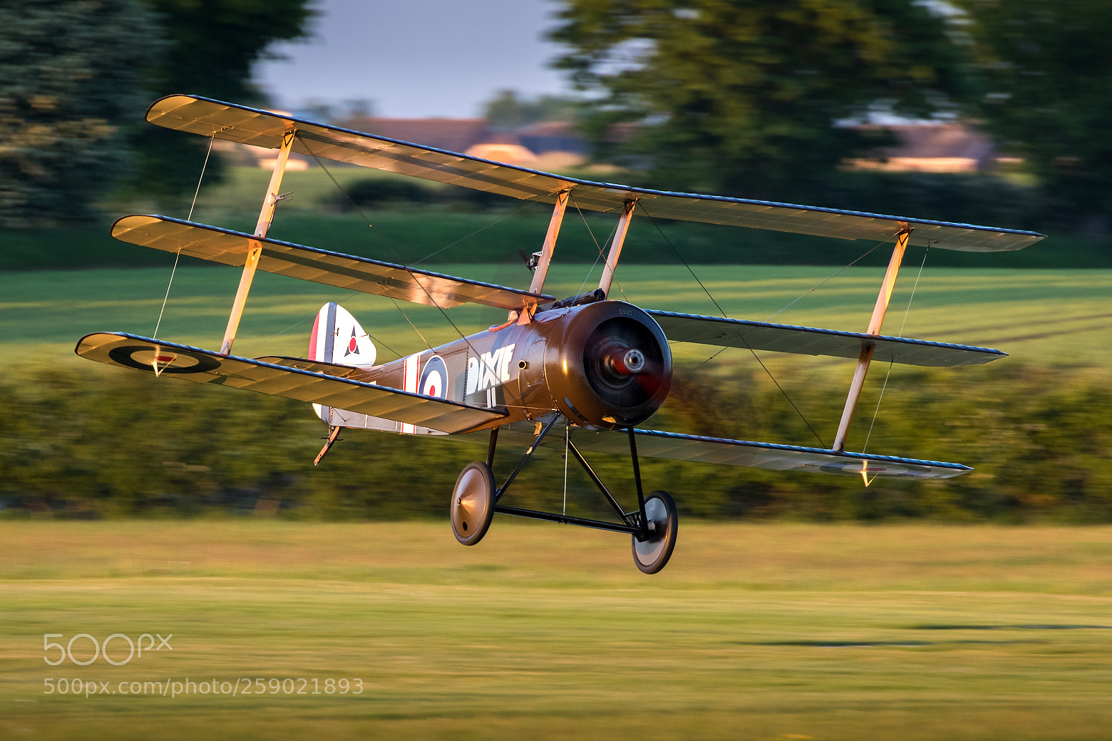 Canon EOS 7D Mark II sample photo. Sopwith triplane at sunset photography
