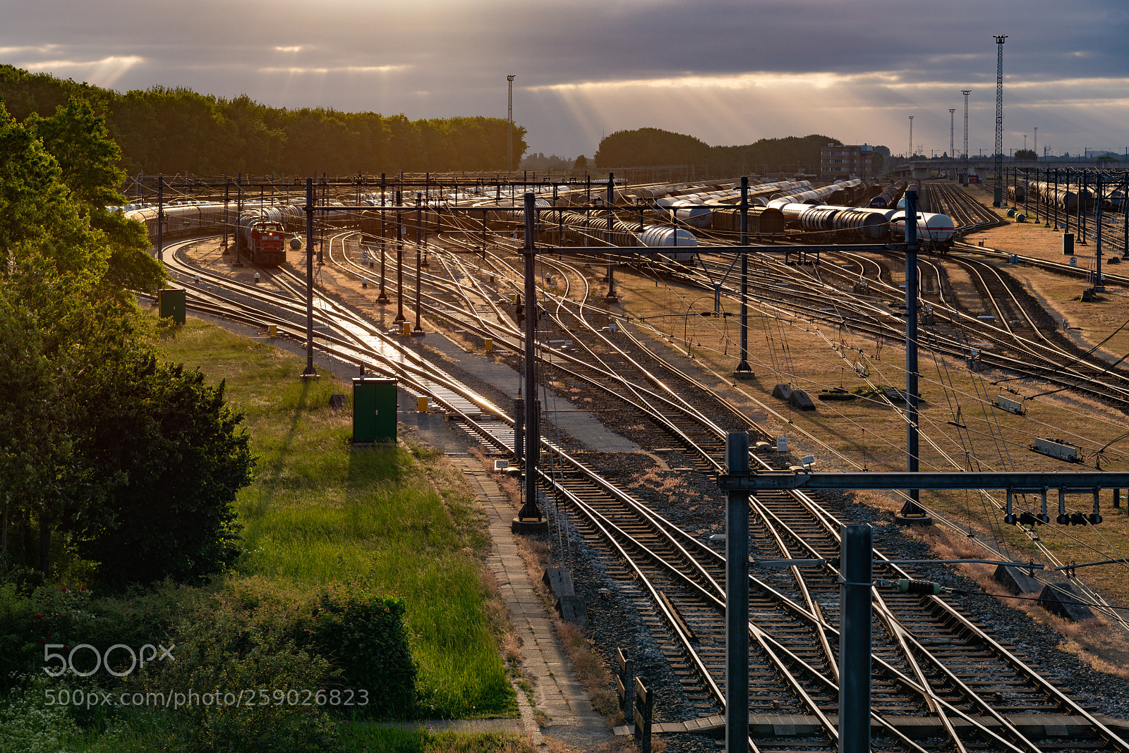 Nikon D800 sample photo. Marshalling yard photography