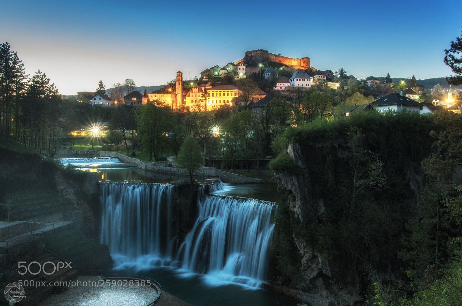 Nikon D500 sample photo. Jajce waterfall photography