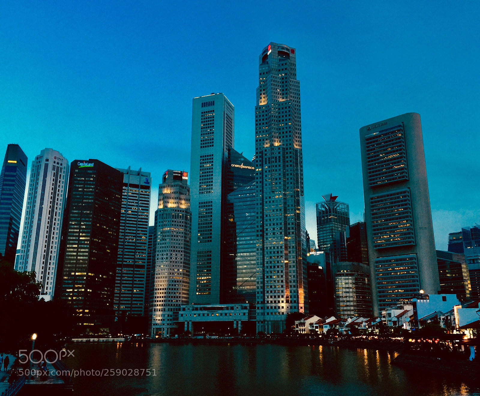 Apple iPhone 6 Plus sample photo. City lights, clarke quay photography