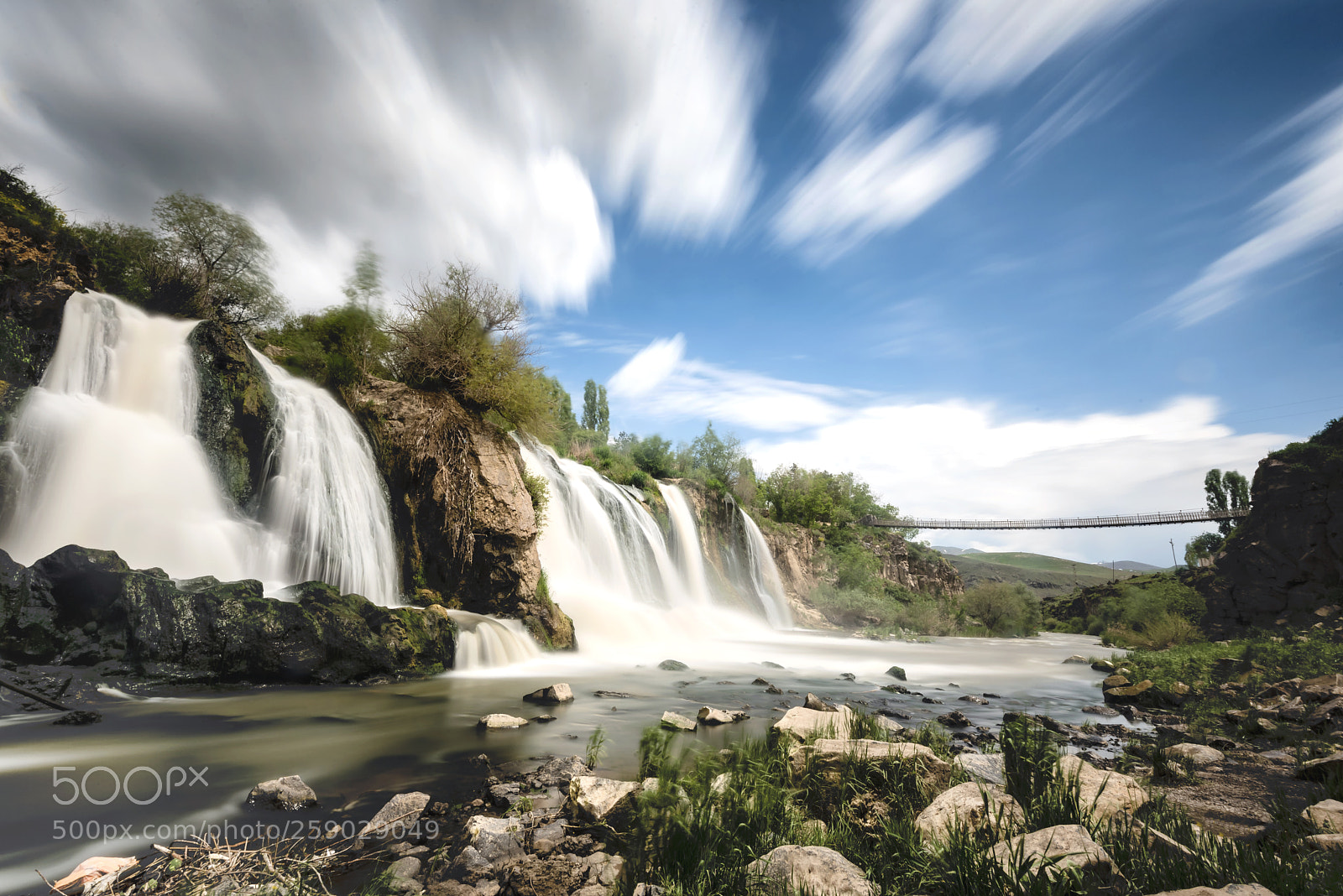 Nikon D750 sample photo. Muradiye waterfall photography
