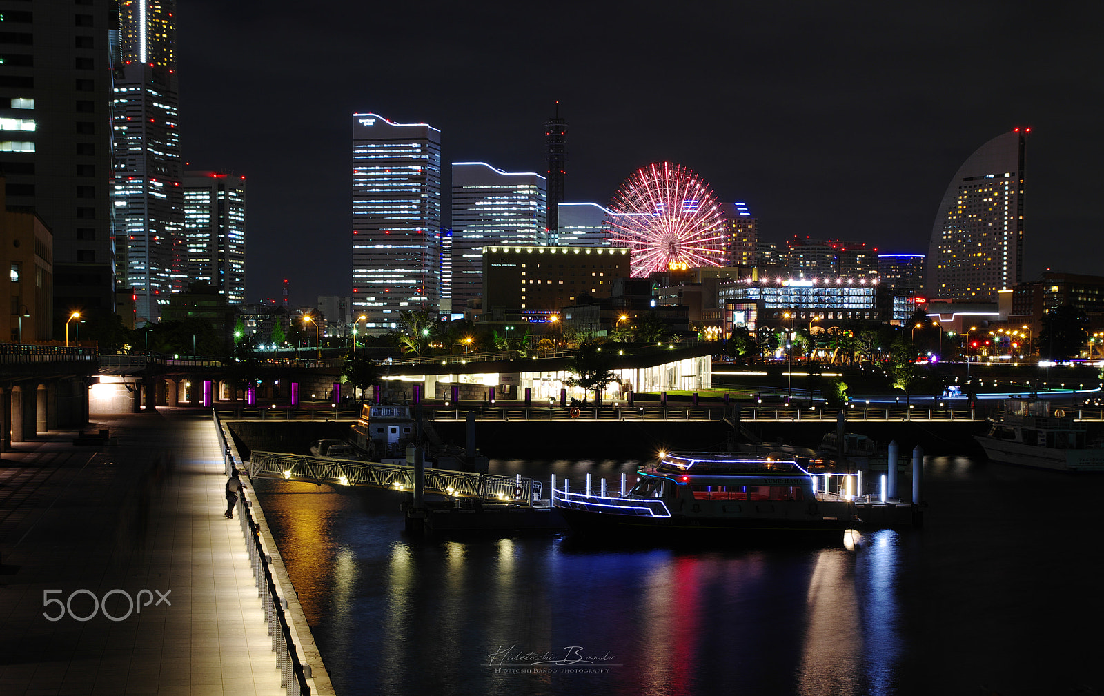 Pentax K-5 sample photo. Yokohama night scape photography