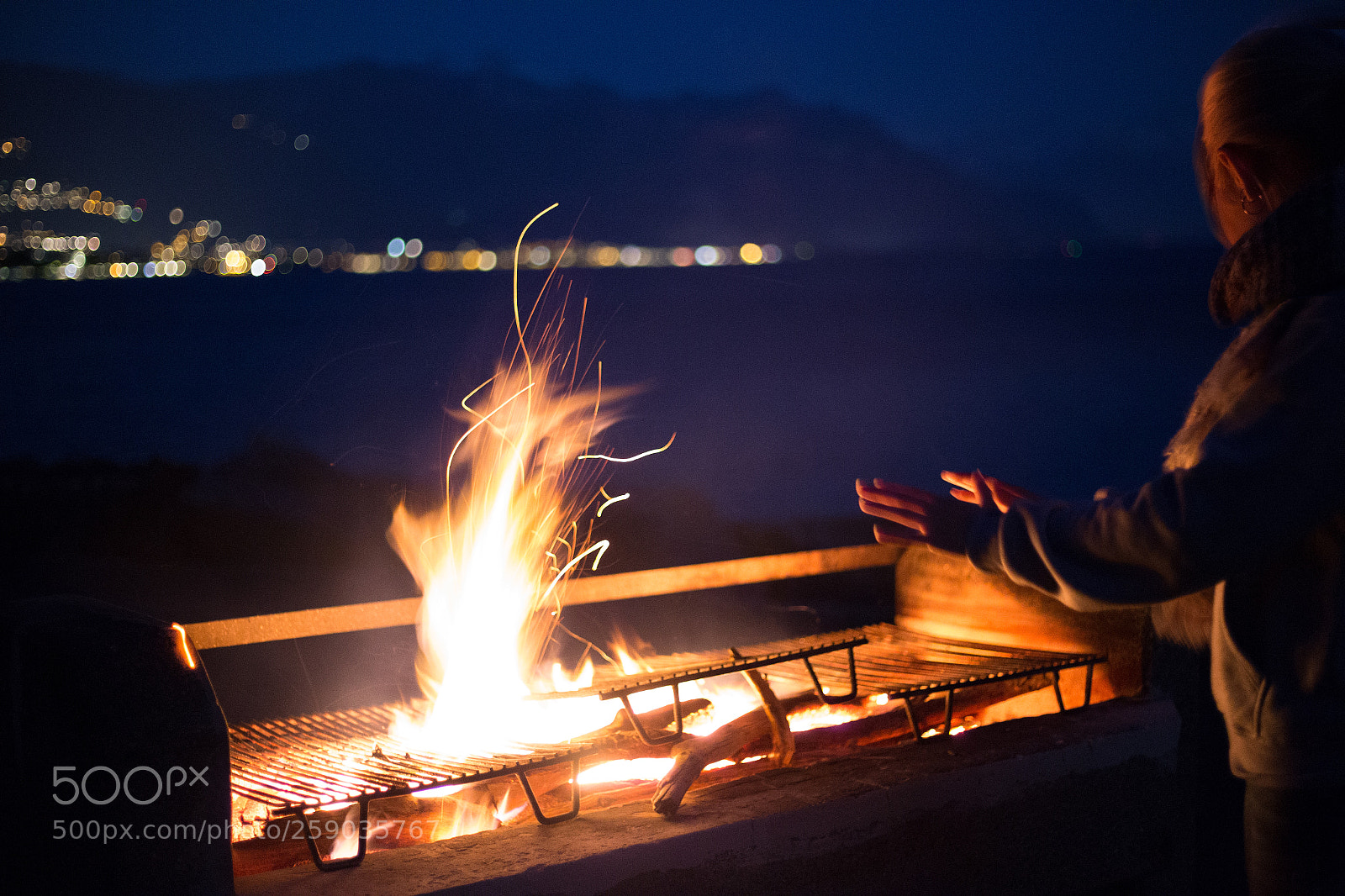 Canon EOS 6D sample photo. The warmth of fire photography