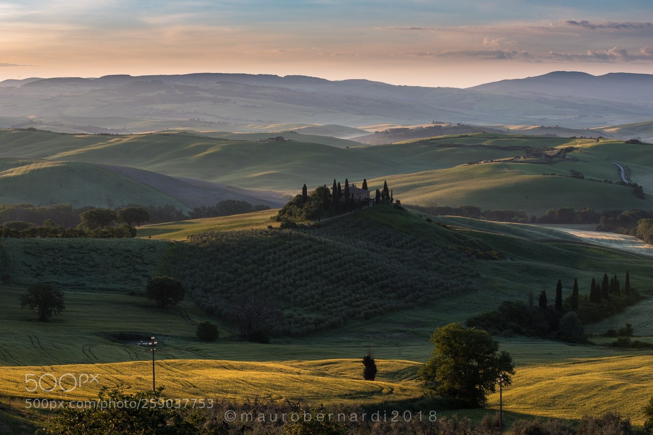 Nikon D750 sample photo. Sunrise in valdorcia photography
