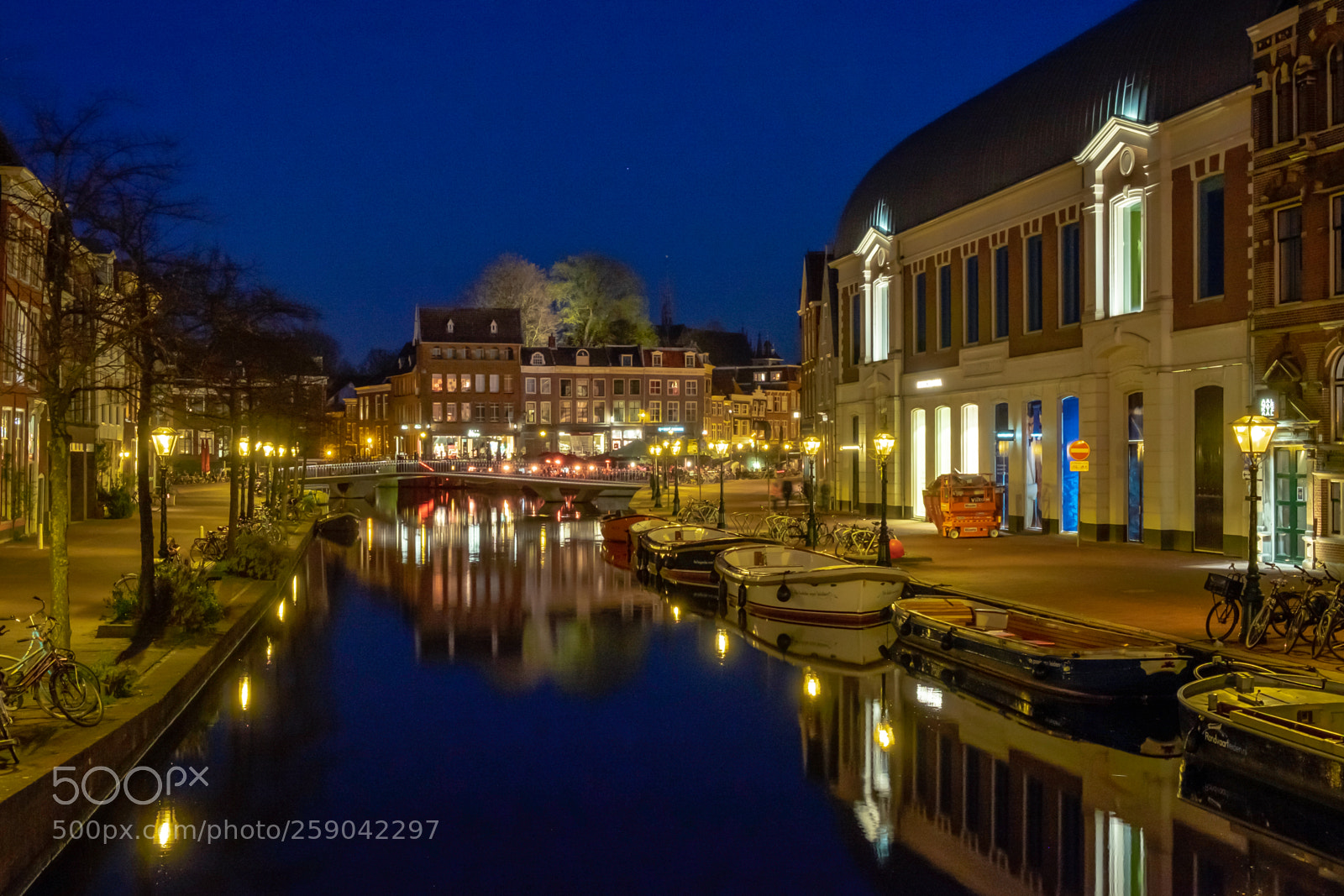 Fujifilm X-T1 sample photo. Blue hour haarlem photography