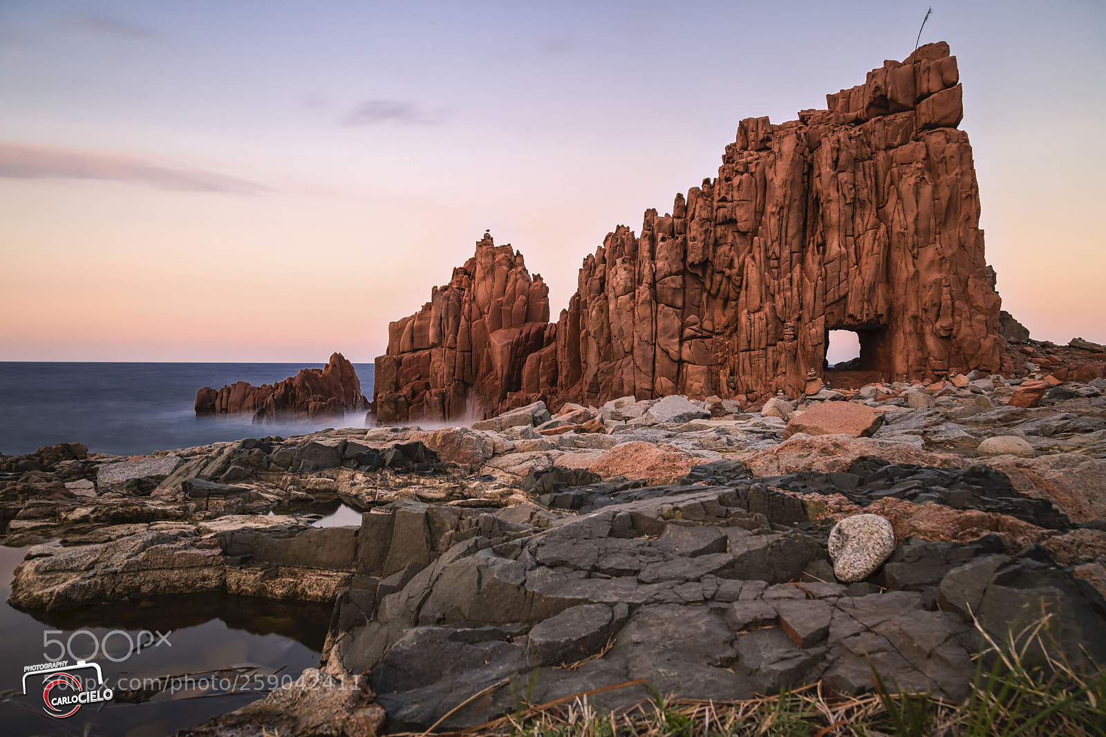 Canon EOS 6D sample photo. Rocks at sunset photography