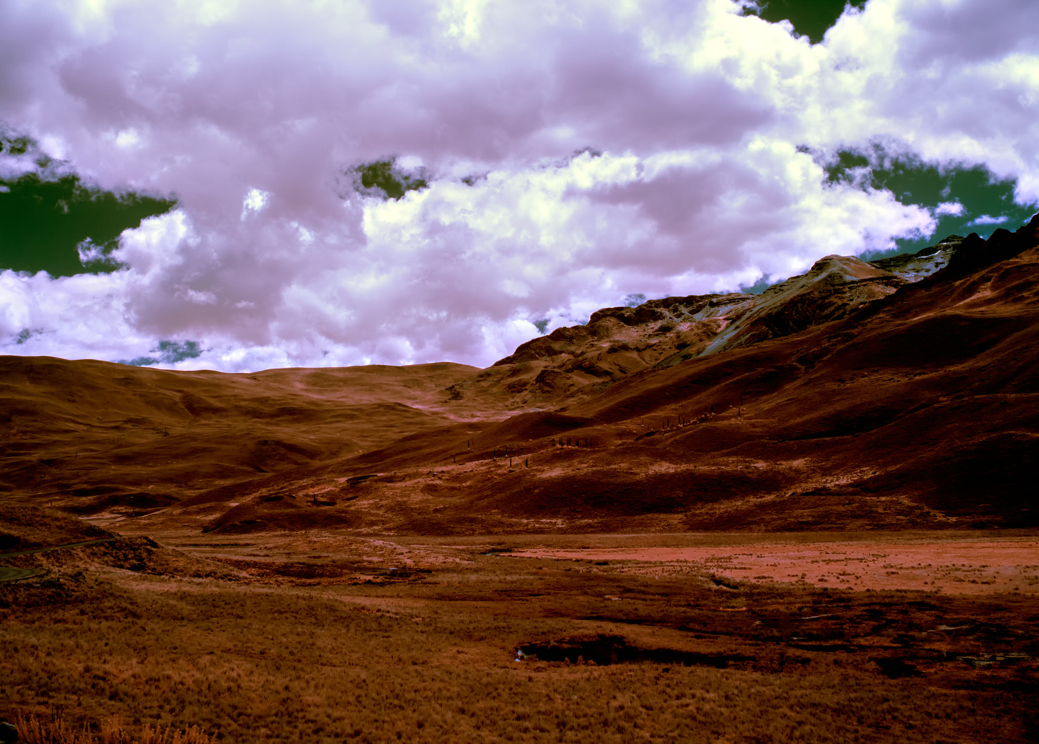 Panasonic Lumix DMC-GF3 sample photo. Pastoruri peru 2018 infrared photography