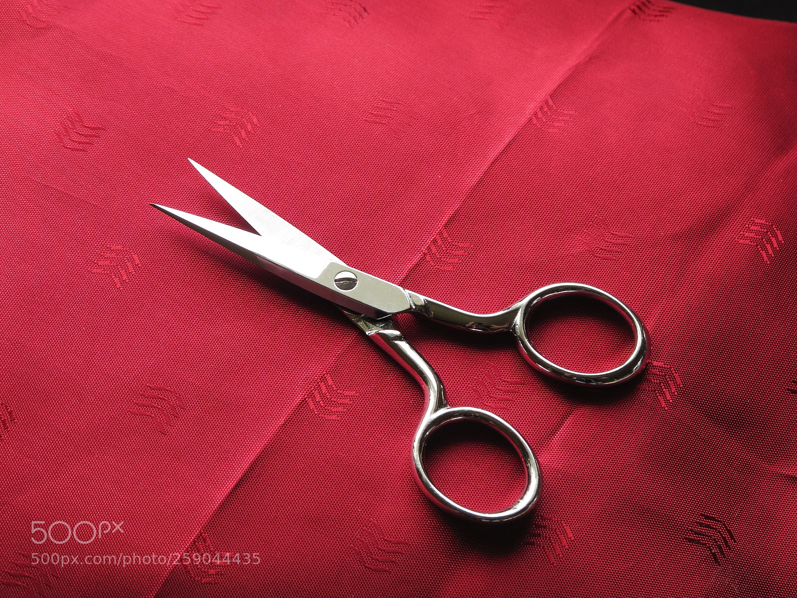 Canon PowerShot G12 sample photo. Embroidery scissors with red photography