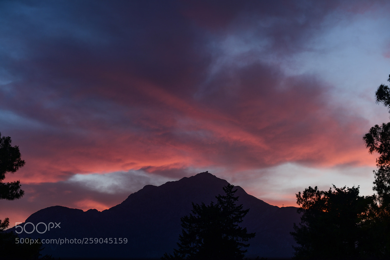 Nikon D850 sample photo. Fire above olympos photography