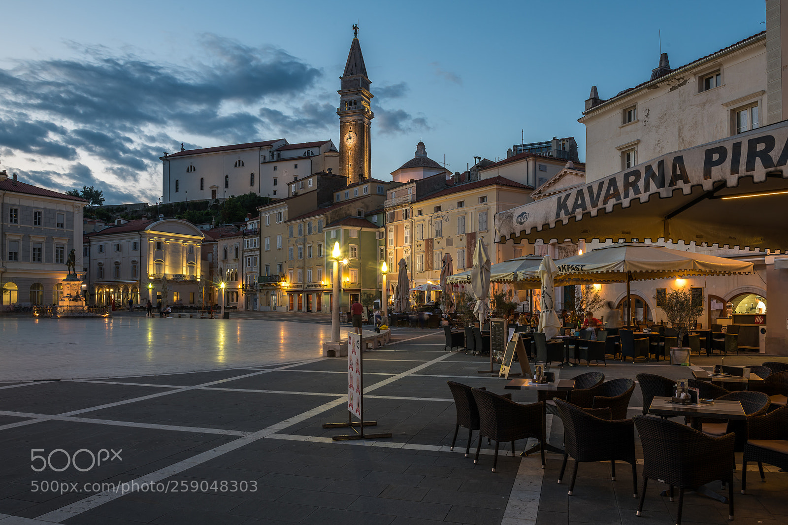 Nikon D850 sample photo. Piazza tartini - piran photography
