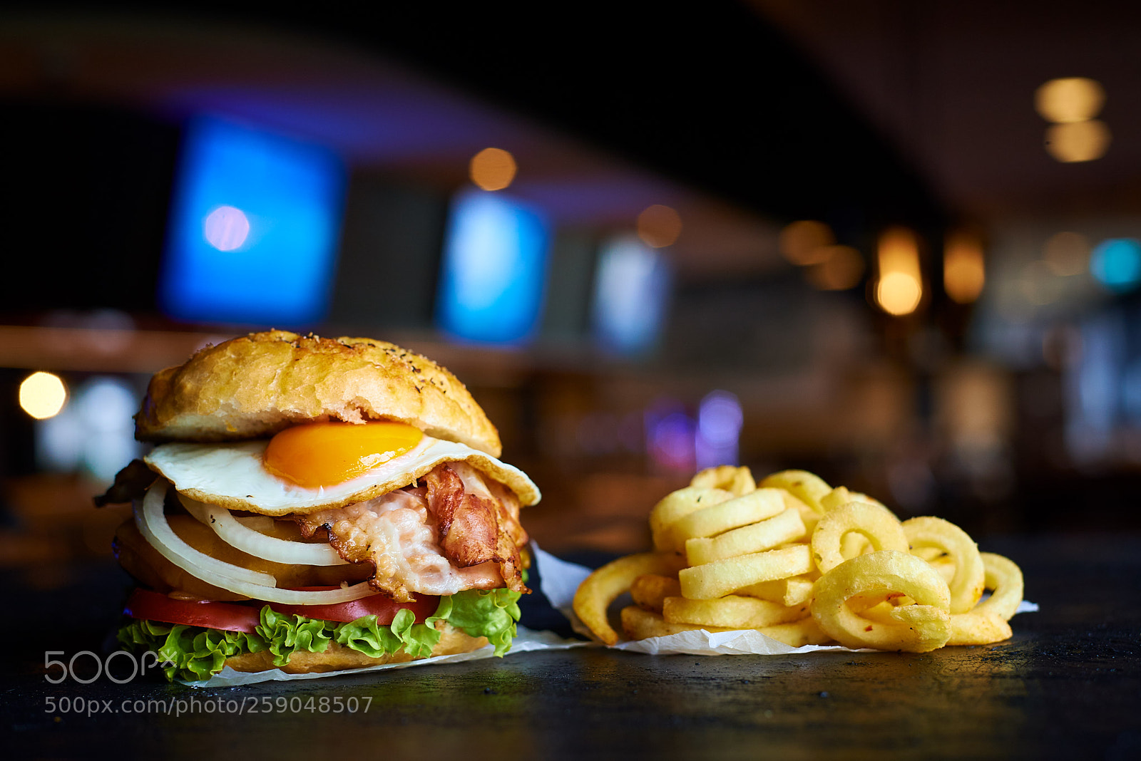 Nikon D600 sample photo. Burger with curly fries photography