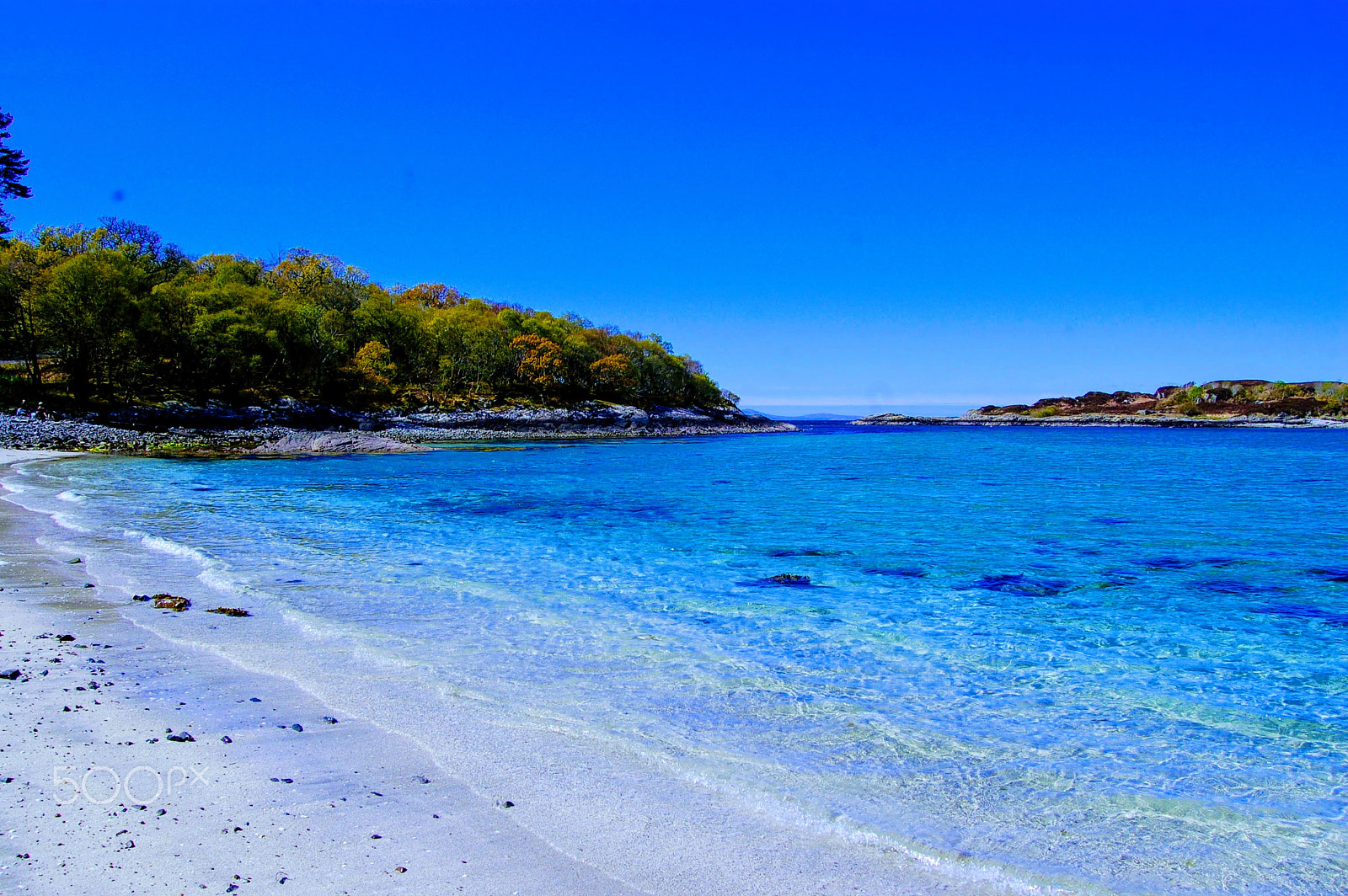 AF-S DX Zoom-Nikkor 18-55mm f/3.5-5.6G ED sample photo. Deserted beach loch ailort photography