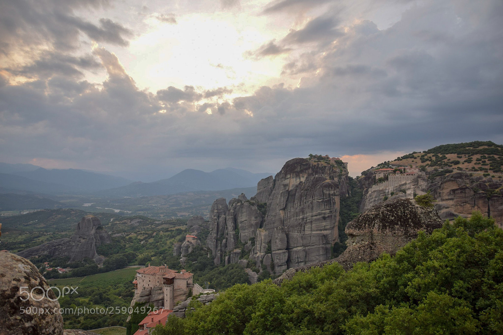 Nikon D3300 sample photo. Sunset at meteora photography