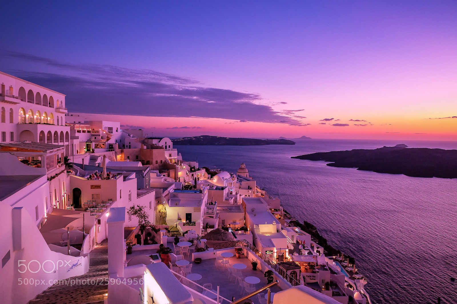 Fujifilm X-T10 sample photo. Fira sunset photography