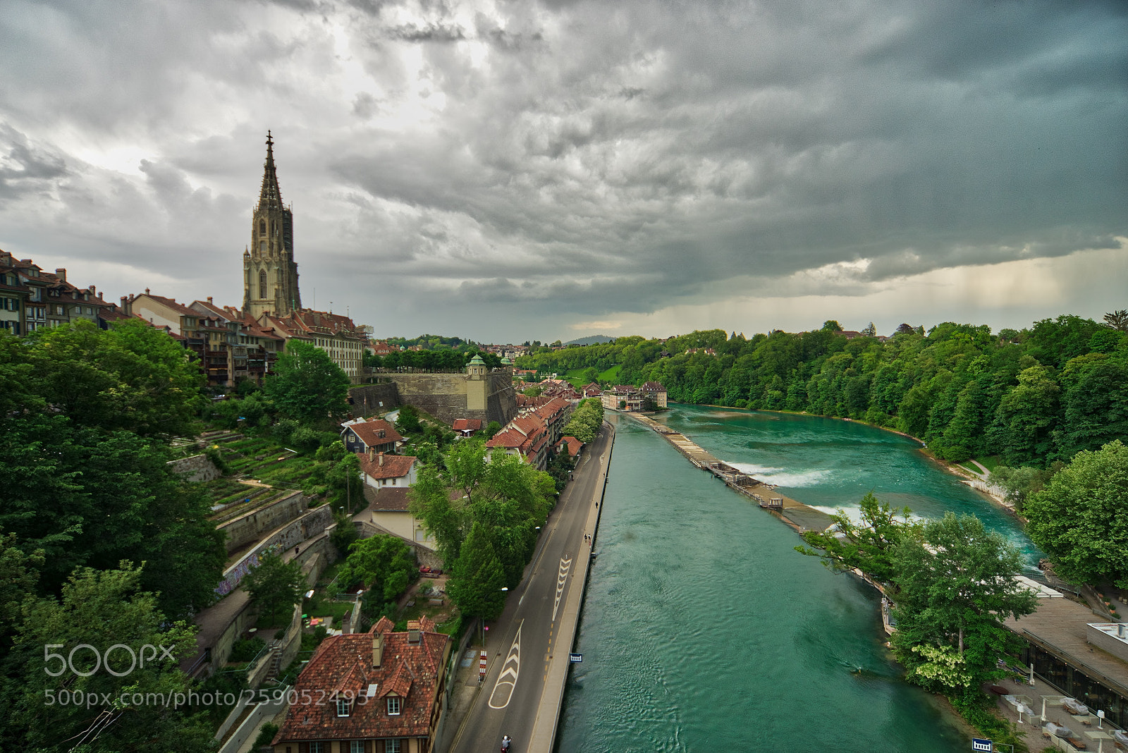 Sony a7 II sample photo. Overviewing the river aare photography