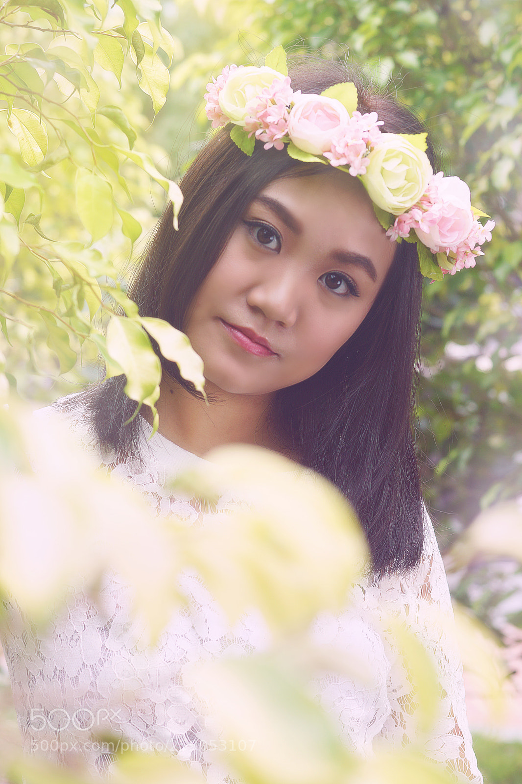 Sony SLT-A65 (SLT-A65V) sample photo. The floral girl photography