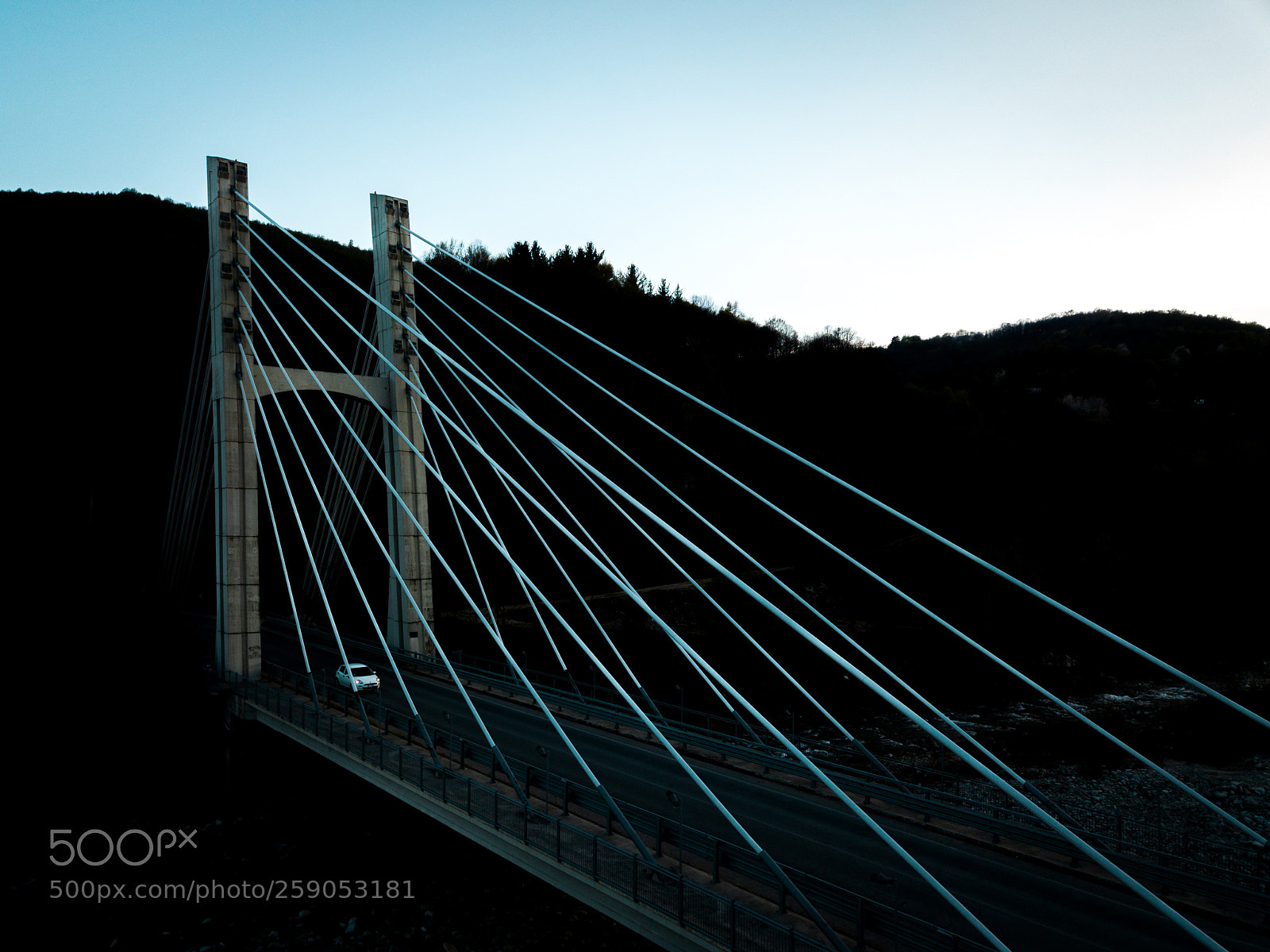 DJI FC220 sample photo. White bridge photography