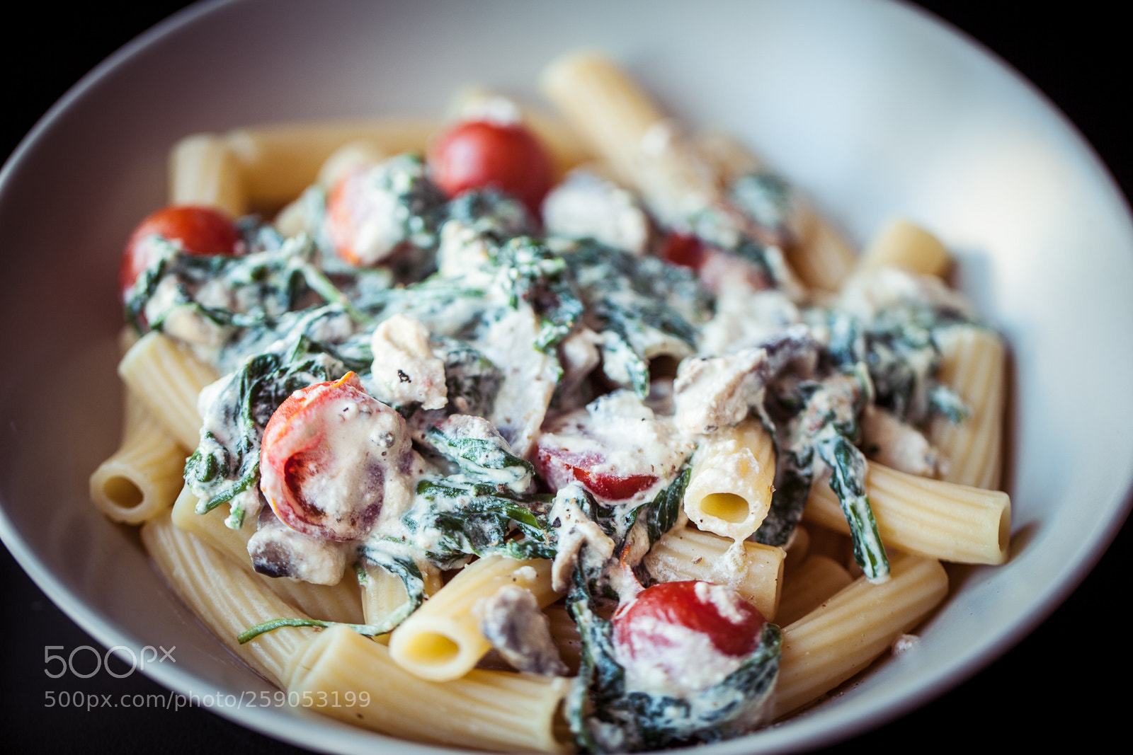 Canon EOS 5D Mark II sample photo. Ricotta  spinach photography