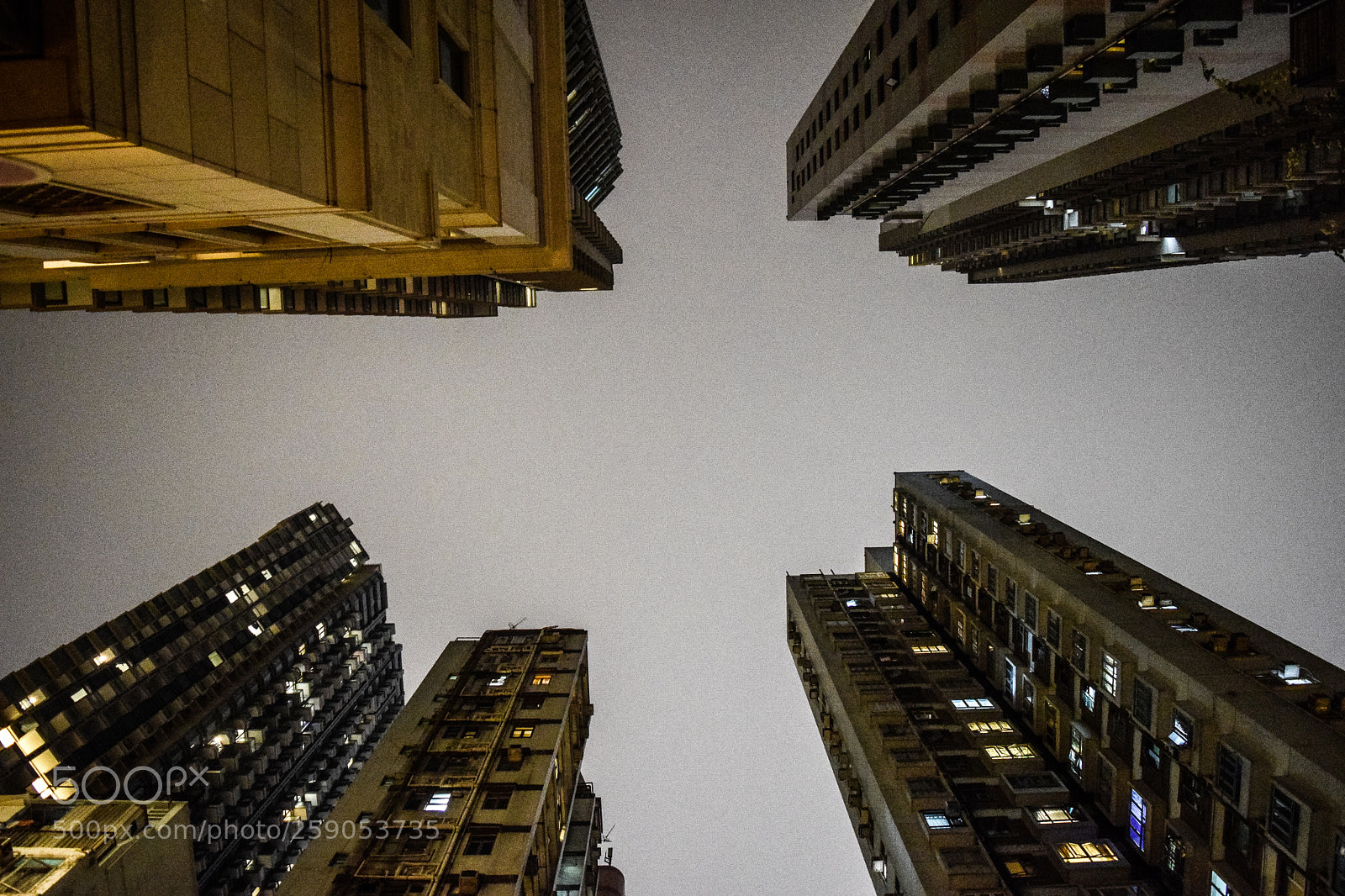 Nikon D5300 sample photo. Looking up at hk photography
