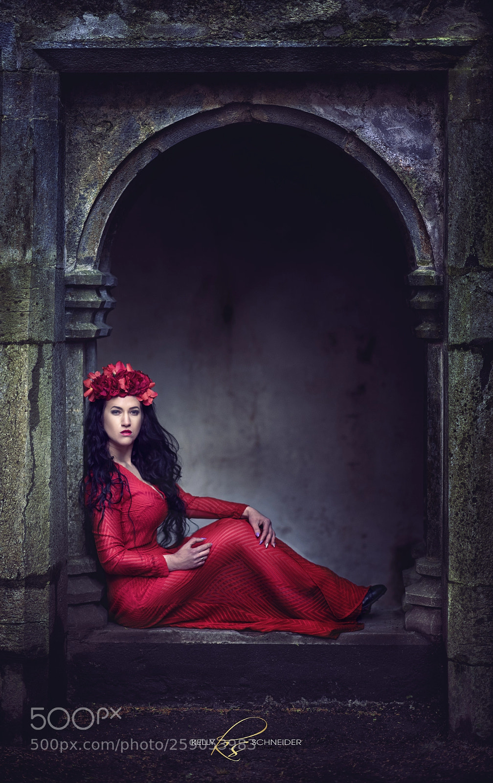 Nikon D5 sample photo. Lady in red photography