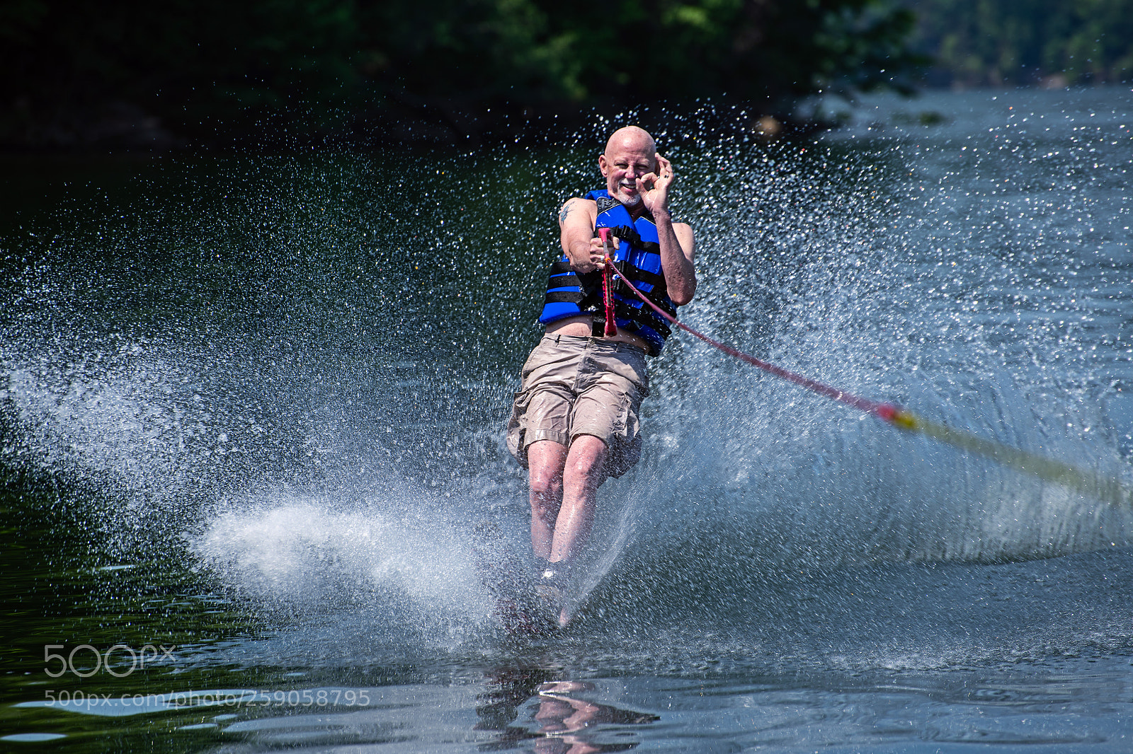 Nikon D850 sample photo. Water skiing on smith photography