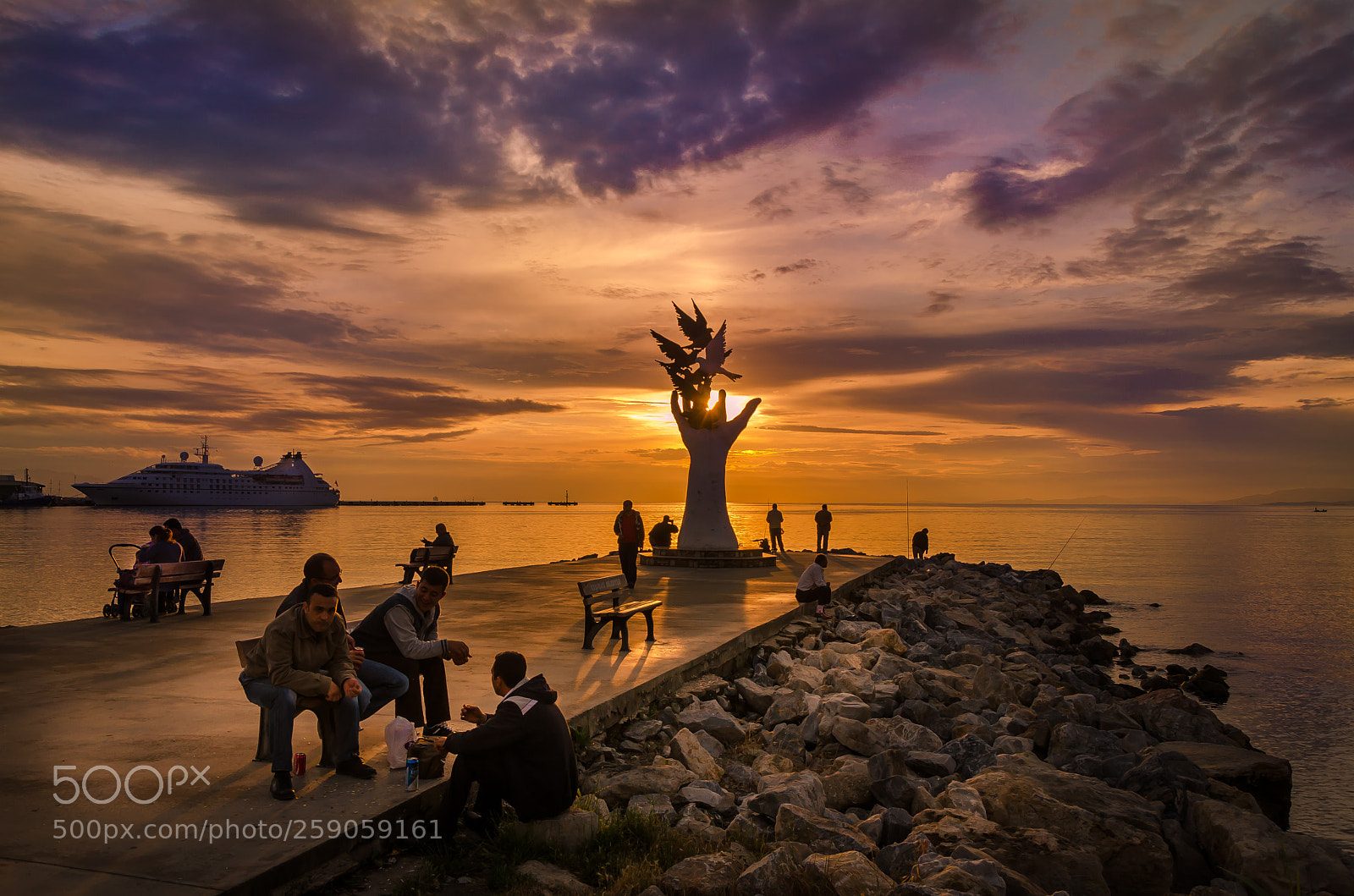 Nikon D5100 sample photo. Kuşadası sunset photography