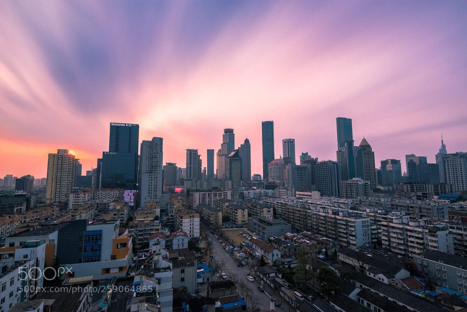 Nikon D800 sample photo. Skyline of urban nanjing photography