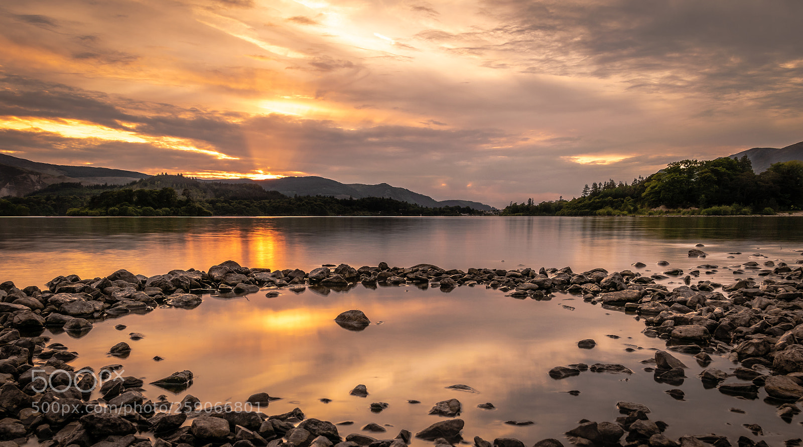 Nikon D5300 sample photo. Derwent water sunset photography