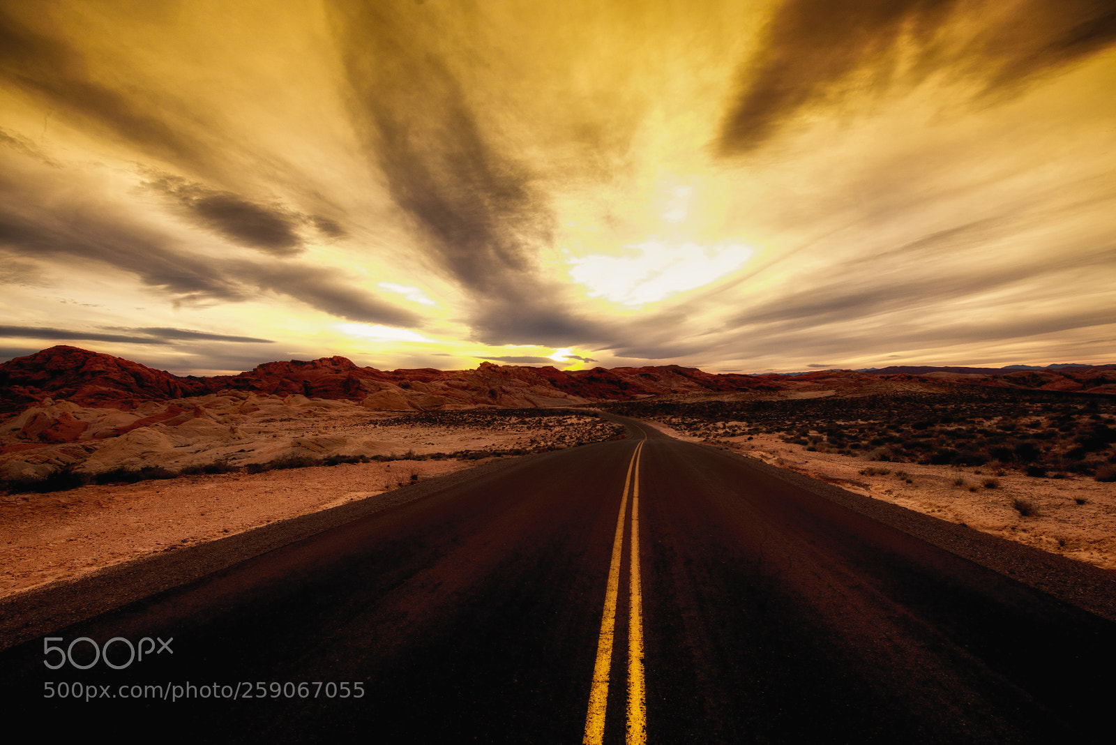Nikon D810 sample photo. Valley of fire highway photography