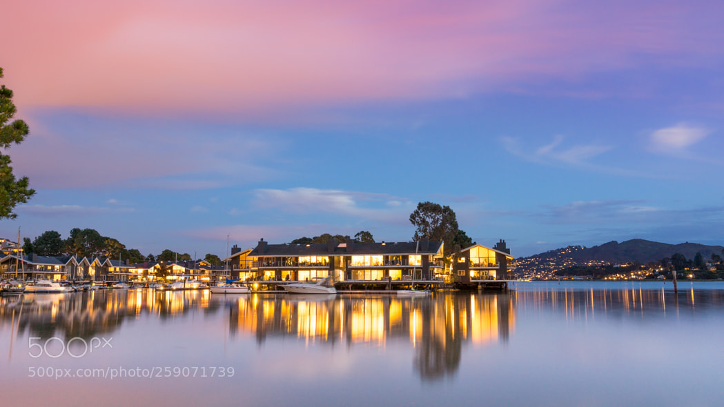 Sony SLT-A65 (SLT-A65V) sample photo. Sunset cove at tiburon photography
