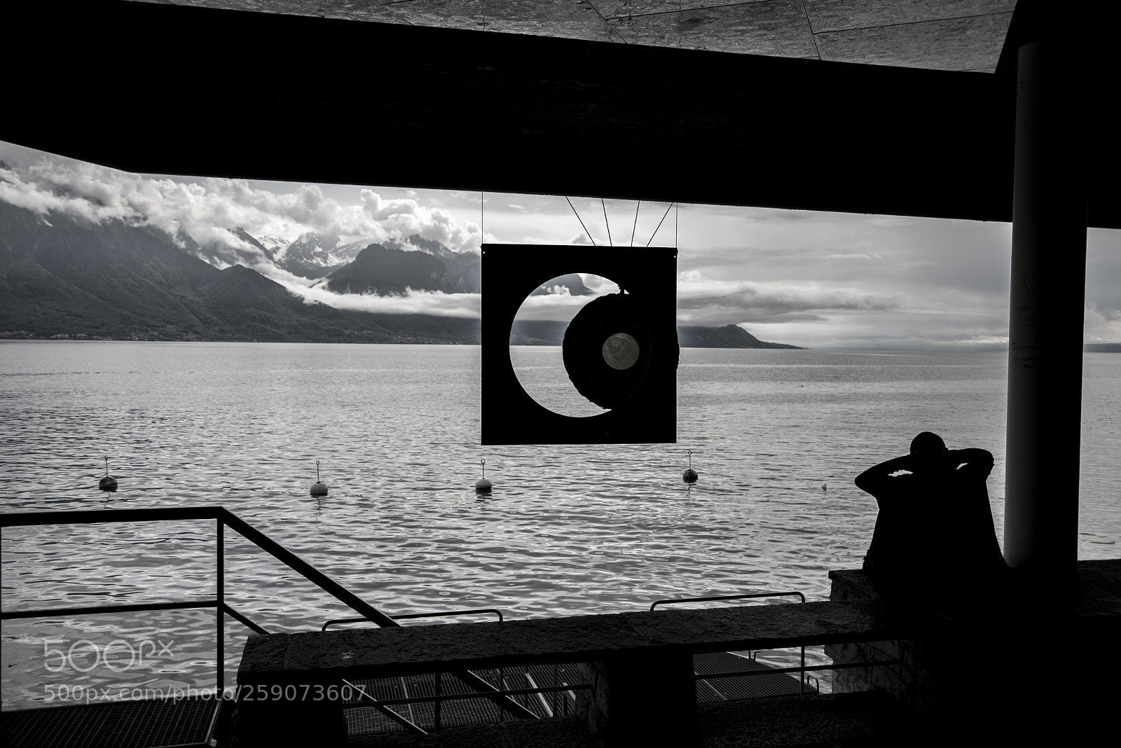 Nikon D610 sample photo. Montreux moon photography