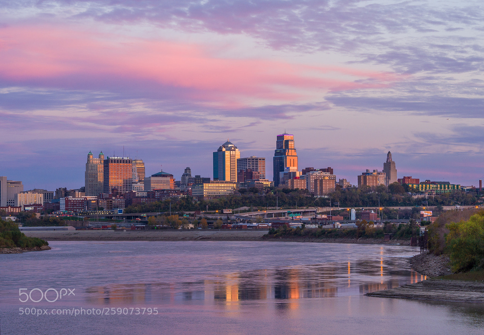 Olympus OM-D E-M10 sample photo. Kansas city sunset, kaw photography