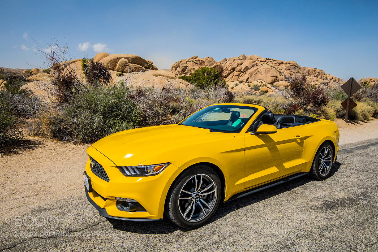 Canon EOS 5D Mark IV sample photo. Ford mustang, joshua tree photography