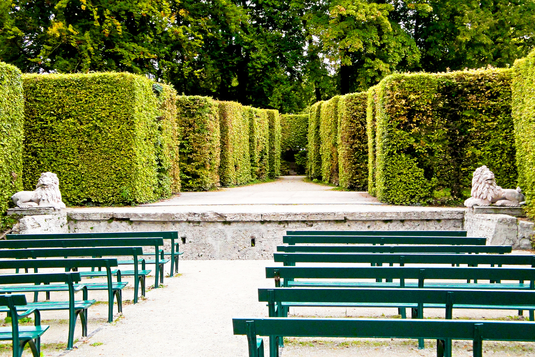 Sony Cyber-shot DSC-W290 sample photo. Mirabell gardens maze photography