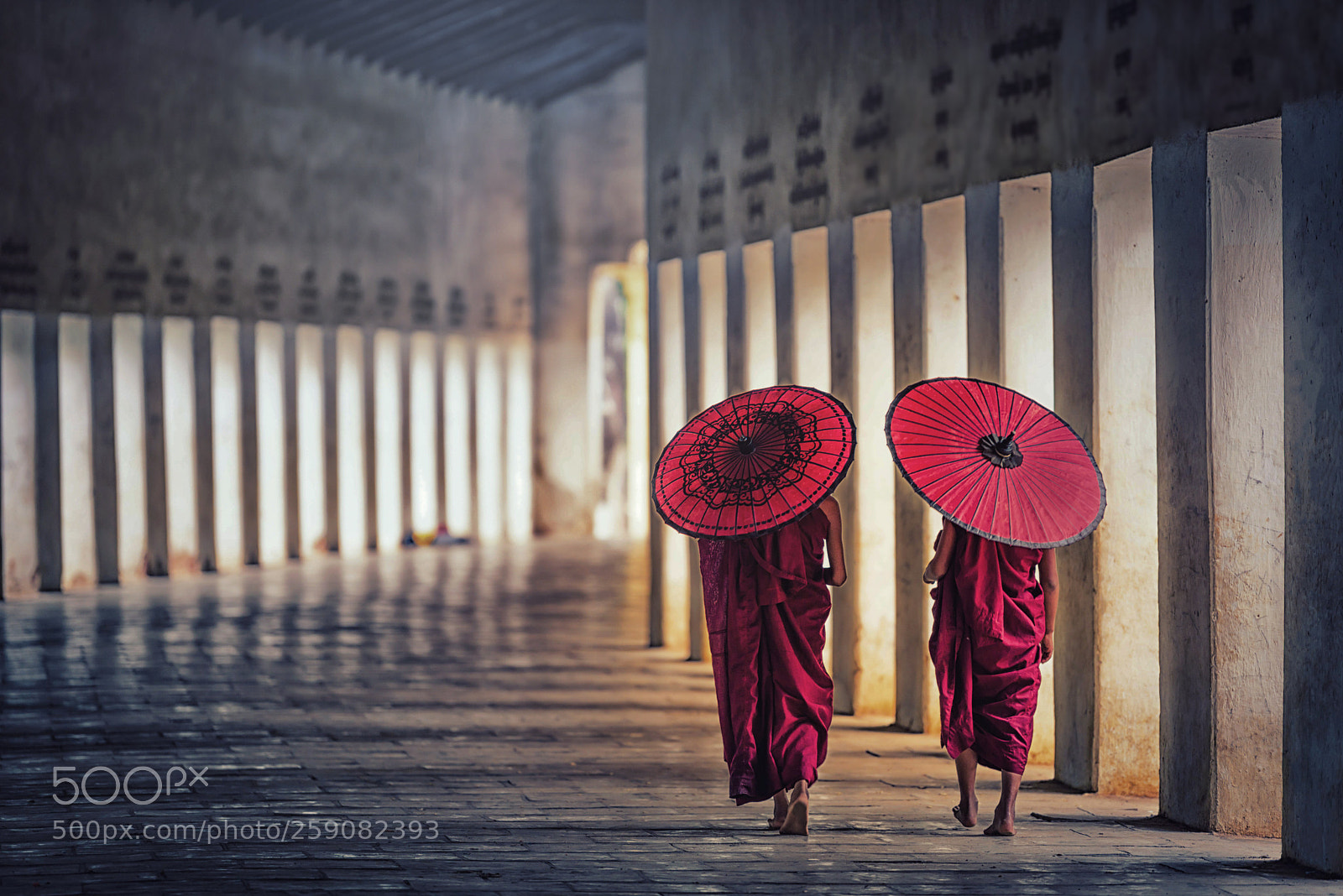 Nikon D750 sample photo. Two buddhist monk novice photography