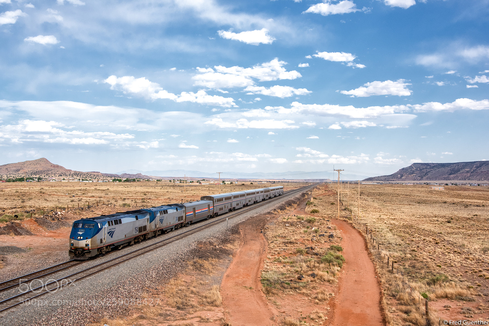 Nikon D810 sample photo. Amtrak southwest chief approaches photography
