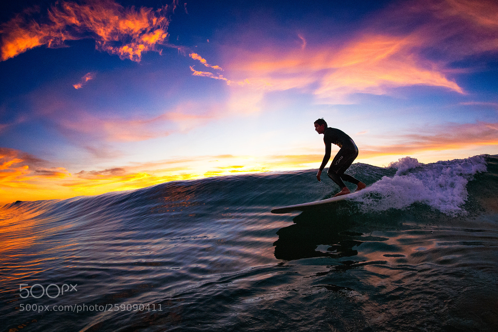 Canon EOS-1D X sample photo. Surfer at sunset at photography