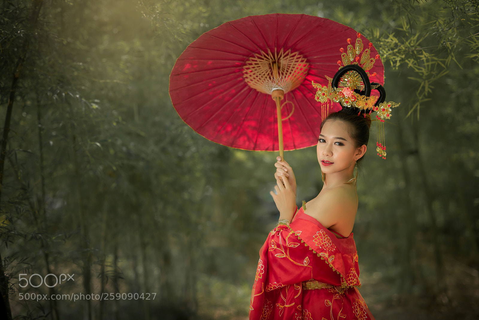 Nikon D610 sample photo. Asian girl wearing red photography