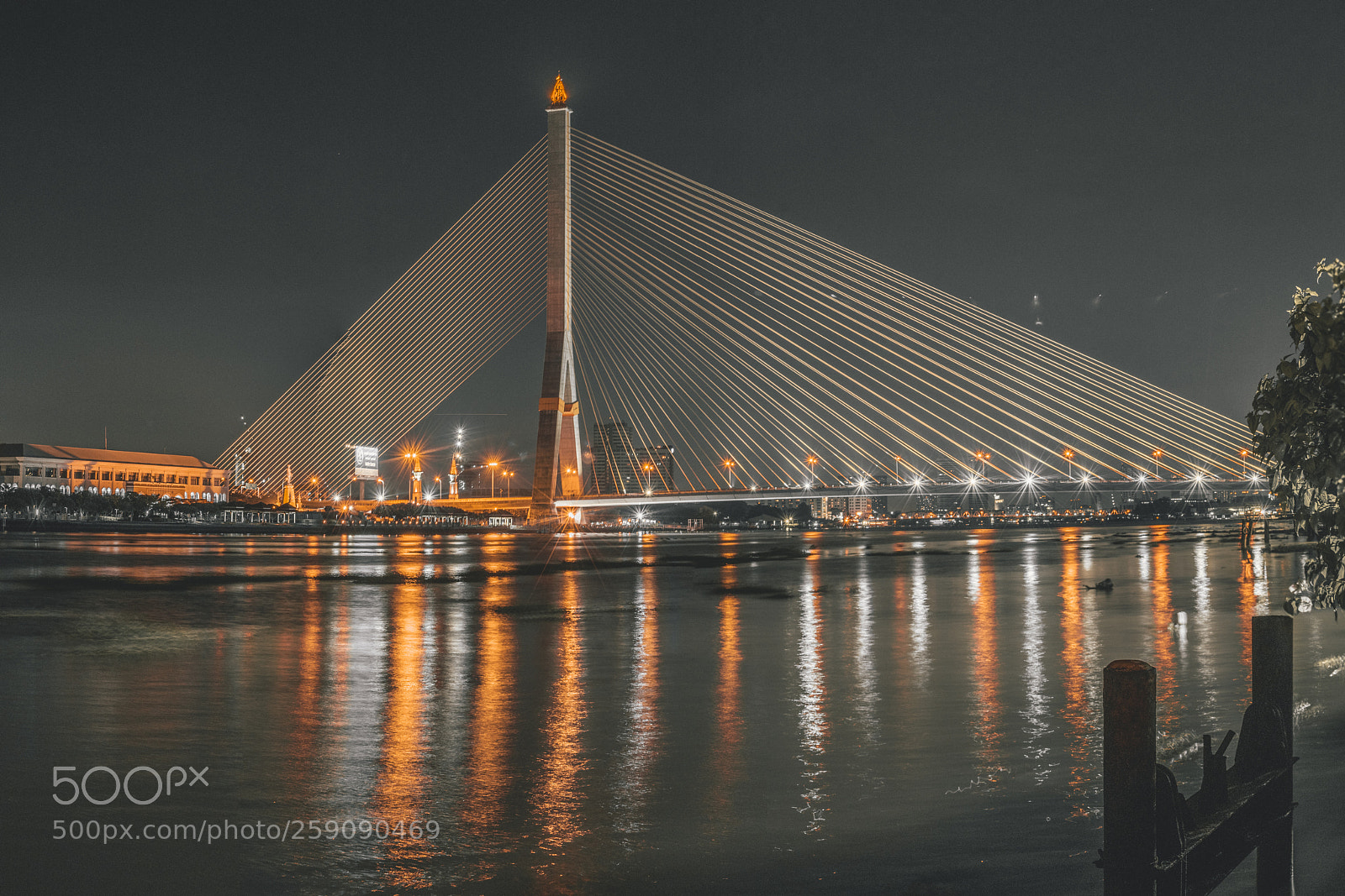 Nikon D3400 sample photo. Rama viii bridge photography